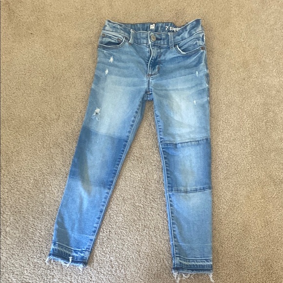GAP Other - Girls GAP Blue Skinny Jeans with Distressed Details size 7 comes w/ a free shirt